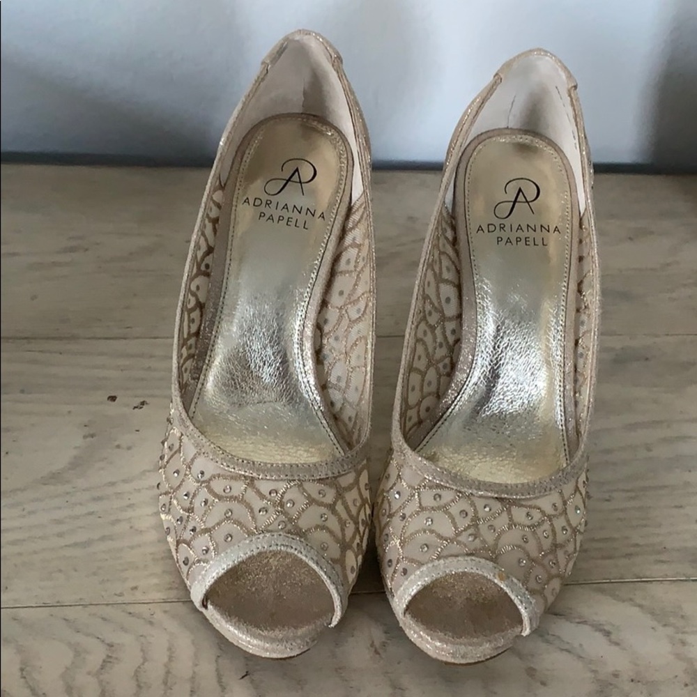Adrianna Papell Foxy Gold Pumps